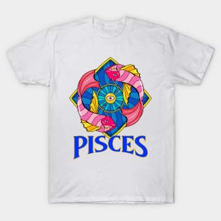 Pisces Zodiac Design T-Shirt